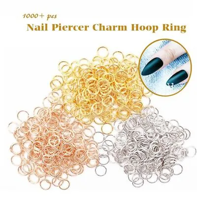 Acrylic Tips Punk Charms Metal Tools Piercing Jewelry Alloy Hoop Decoration 1box • $15.55