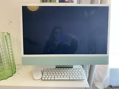 Apple IMac 24  With Mouse (256GB SSD Apple M1 3.20GHz 8GB 8-Core GPU) Green • £800