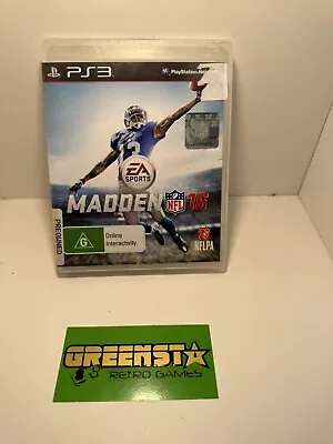 Madden NFL 16 Ps3 🇦🇺 Seller Free And Fast Postage • $8.99