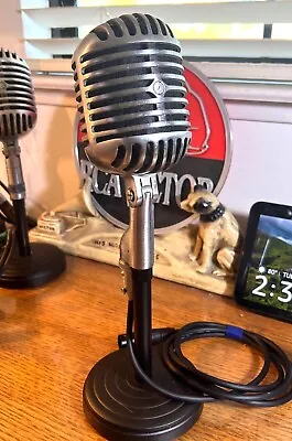 £322.89 • Buy Vintage 1940's  Fatboy  SHURE 55  Dynamic Microphone, W/stand, Original & Works!