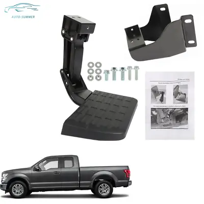Aluminum Fit For Ford F-150 2015-2019 Black BedStep Retractable Bumper Bed Step • $71.49