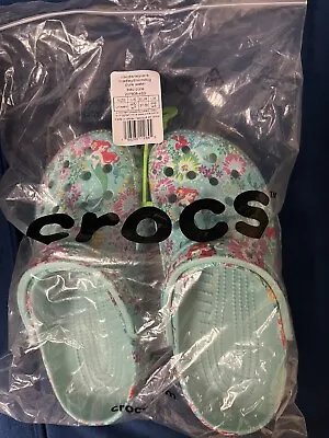 CROCS X Vera Bradley Disney Little Mermaid Clogs Shoes Size M5/W7 • $54.99