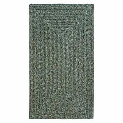 $36 • Buy Capel Rugs Worcester Dark Green Variegated Country Rectangle Braided Area Rug 