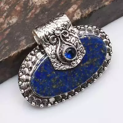 Lapis Lazuli Tanzanite Gemstone Ethnic Handmade Pendant Jewelry 1.2  AP-29726 • $3.99