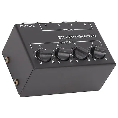 CX400 4 Channel Passive Mixer Professioinal Stereo 4 Channel Mixer For Mixin GDS • £21.75