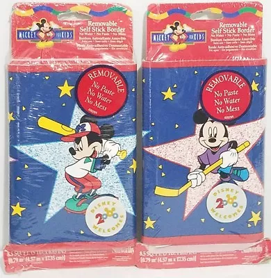 2 Packs Disney Mickey Mouse Kids Sports Removable Self Stick Border Wallpaper  • £18.44