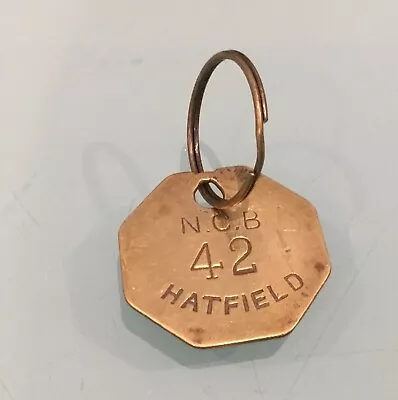 Brass Colliery Pit Check Key Ring Pocket Watch Fob Hatfield • £9.99