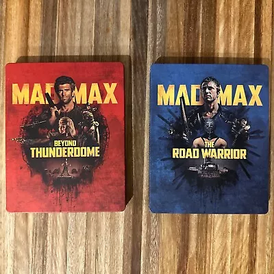 Mad Max Beyond Thunderdome & The Road Warrior 4K Steelbook Lot - No Digital • $49.99