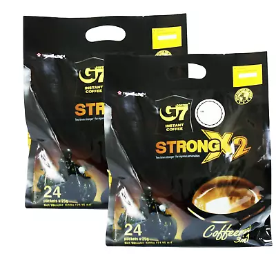 Trung Nguyen - G7 Strong X2 3 In 1 Instant Coffee - 24 Sticks (pack Of 2) • $25.99