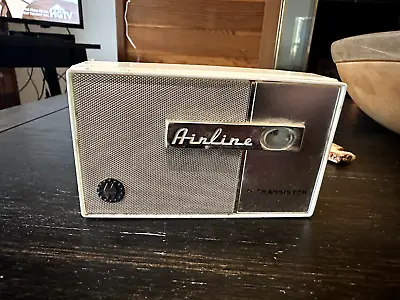 Vintage Airline 6-Transistor Radio Model GEN-1202 Montgomery Ward 1961 UNTESTED • $25