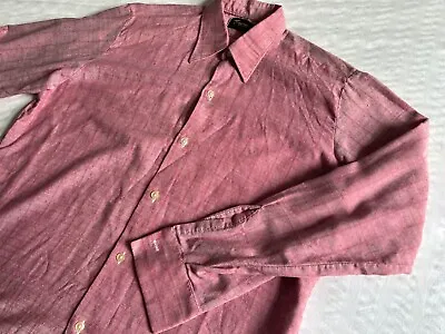 70s Geometric Shirt Large Pink-Red 44  • £18