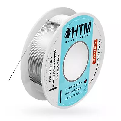 63/37 Rosin Core Tin Lead Solder Wire For Electrical Soldering0.3mm/50g • $11.04