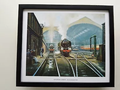 Malcolm Root Steam Train Print 'Liverpool Street- The Continental Link'  FRAMED • £24.95
