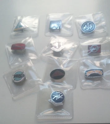 £35 • Buy VINTAGE MOTORCYCLE BIKE PIN BADGE Collection Of Ten Vintage Badges 
