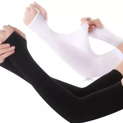 3/6 Pairs Cooling Arm Sleeves W/ Hands Cover UV Sun Protection Outdoor Men Women • $5.55