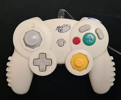 Nintendo GAMECUBE Controller - White 'MAD CATZ' - Great Condition Used. Cable • $21.80