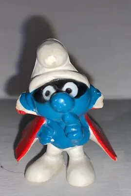 Smurfs 20008 Spy Smurf Cape Mask Vintage Figure Schleich Peyo PVC Toy Figurine • $5.99
