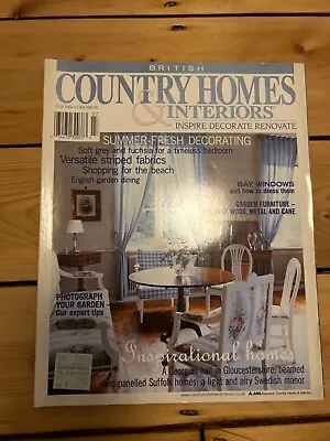 Country Homes And Interiors Magazine July 2004 Interior & Garden Design  • £2.90