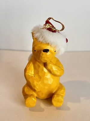 VTG Disney Classic Pooh “Pooh In Santa Hat” Christmas Ornament 3”ht • $19.99