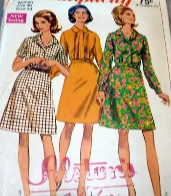 *LOVELY VTG 1960s DRESS  Sewing Pattern BUST 44 • $6.99