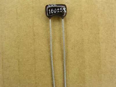 S01029-036A (5 Pc Lot) 160 Pf 500 Volt 500V +- 5 % Silver Mica Capacitor CDE • $1.25