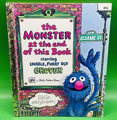 Vintage 1979 Little Golden Book THE MONSTER AT THE END OF THIS BOOK Ephemera • $13.59