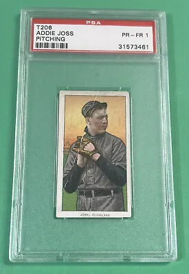 T206 Addie Joss Pitching HOF OLD MILL RARE BACK PSA 1 POOR HALL OF FAME • $499.99