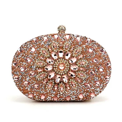 £38.98 • Buy Women Evening Purse Diamond Crystal Evening Wedding Clutch Handbag Shoulder Bag