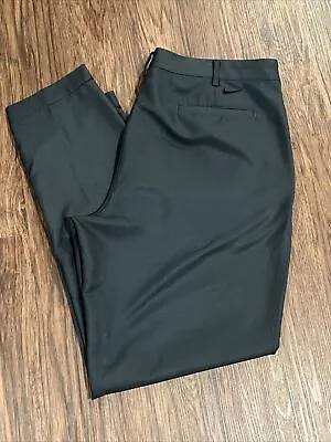 Nike Pants Men 38X34 Flat Front Dri-Fit Active Performance Golf Trouser Iron Gry • $24