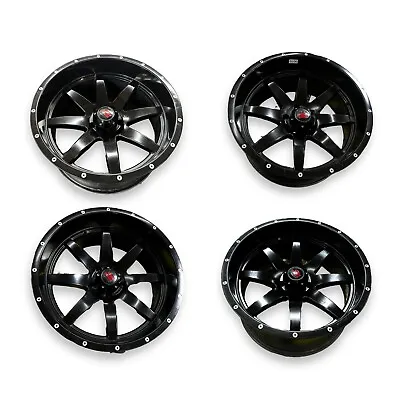 Set 4 Havok H112 Ford F250 F350 Rim Wheels 20X10 -24 Offset Off Road Black • $1288.88