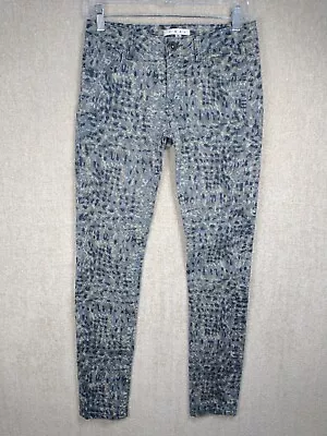 Cabi Skinny Jeans Womens Size 2 Blue Gray Camo Stretch Denim Pants 28x32 • $12.99