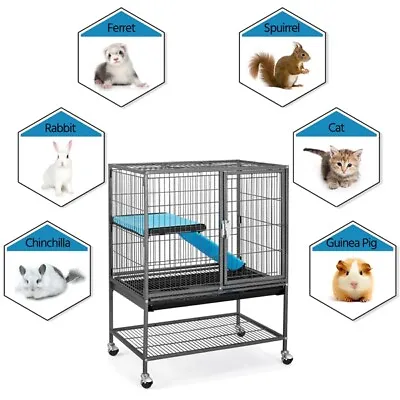 Rat Cage Small Animal Cage Metal Ferret Cage W/ Stand For Chinchillas/Guinea Pig • £45.99