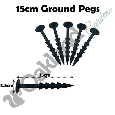 £9.85 • Buy 6  Ground Garden Weed Barrier Membrane Pins Fabric Hooks Plastic Staples Pegs
