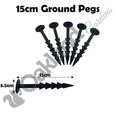 6  Ground Garden Weed Barrier Membrane Pins Fabric Hooks Plastic Staples Pegs • £61.95