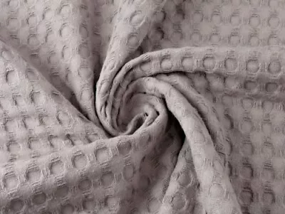 Minerva Big Cotton Waffle Fabric Camel - Per Metre • £12.58