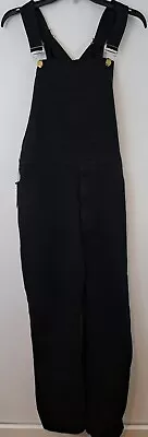 Quasssss Men's Black Denim Overalls Size Large • $26