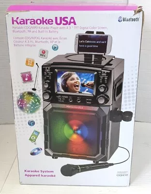 Karaoke USA GQ450 Portable CD MP3G Karaoke Player 4  Color TFT Screen • $69.10