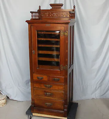 Antique Walnut Dental Storage Cabinet – Harvard Company - • $4850