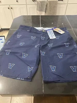 MENS OVATION Villanova Wildcats DANCING LOGO DRESS Shorts 36 NAVY  NWT • $32.99