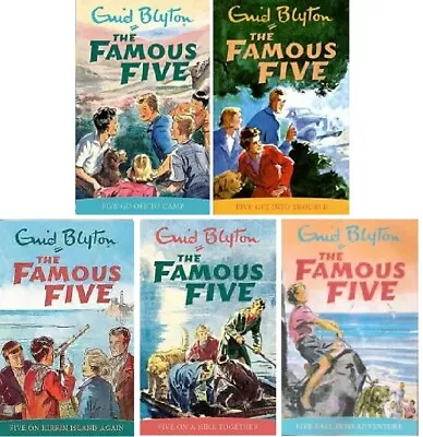 £14.95 • Buy NEW SET Of 5 X FAMOUS FIVE Books 6 -10 Enid Blyton 6 7 8 9 10  (UPDATED COVERS)