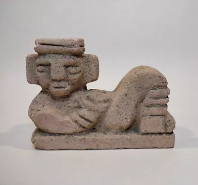 Maya Chacmool Figure Signed Carving Mexican Folk Art *as-is • $12.25