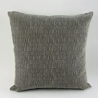 IKEA STOCKHOLM BLACK WHITE THROW PILLOW Grey 20x20 Abstract Graphic Rare Duck • £48.66