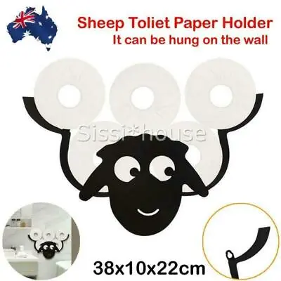$26.80 • Buy Toilet Paper Roll Holder Stand Metal Sheep Tissue Storage Bathroom Organizer AUS