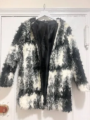 Zara Womens Faux Fur Jacket Size Large • $30