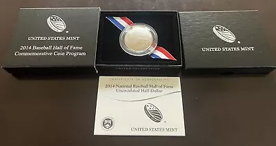 2014 Baseball Hall Of Fame UNCIRCULATED Half Dollar Commemorative Coin • $22.50