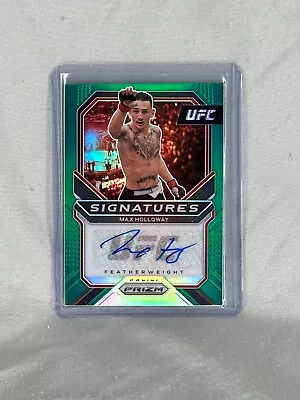 Max Blessed Holloway 2021 GREEN AUTO PRIZM SIGNATURE SERIES • $51