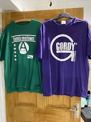 2 X Printed Soul T Shirts Gordy / Tamla Motown Men’s XL • £9.99