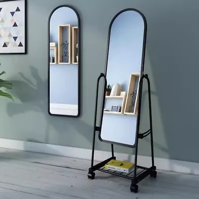 160cm Tall Full Length Dressing Mirror Freestanding Adjustable Angle Bedroom NEW • £35.94