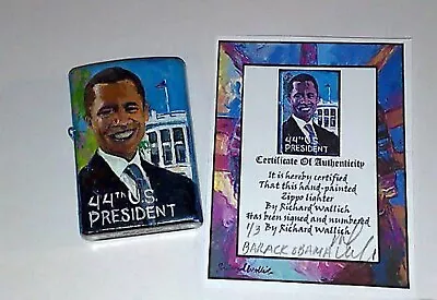 Zippo 2008 Barak Obama Oil Lighter Table Clock Cufflinks & Pen SET Unused • $436