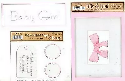 BABY GIRL 6 Die Cut Embellishments - My Mind's Eye This & That Sets • $2.99